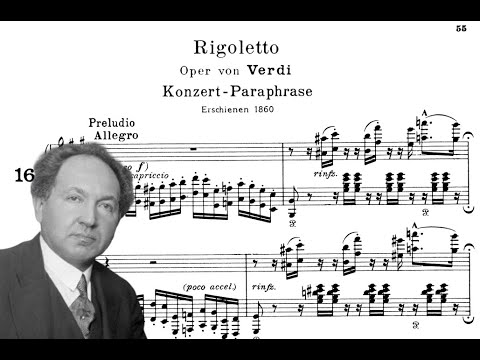 Leopold Godowsky plays Liszt's Paraphrase de concert sur 'Rigoletto', S.434