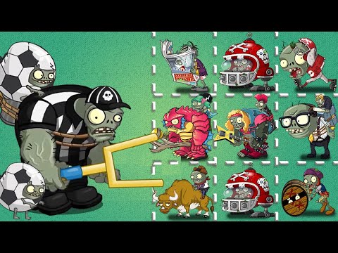 Sportzball Gargantuar Vs All Gargantuar & Other Zombies - Who Will Win? - PvZ 2 Zombie Vs Zombie