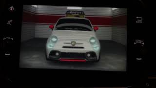 Abarth 595 Competizione instrument cluster startup sequence