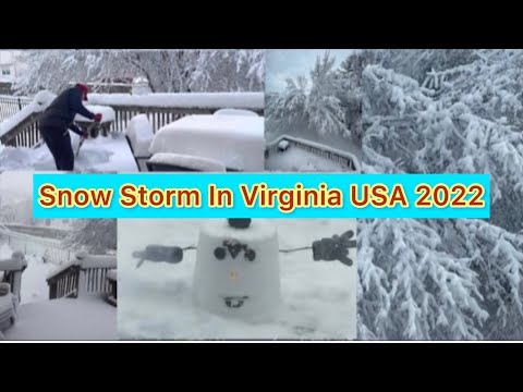 Snow Storm In Virginia | Virginia’s First Snow Of 2022 | Stay Safe