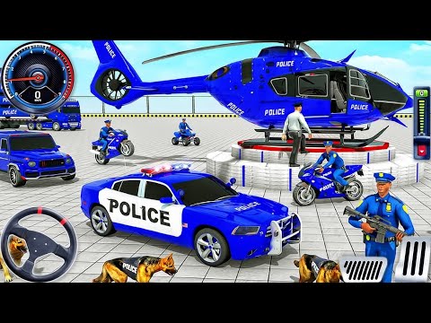 US Police Car Transporter Driving - Police Trailer Truck Driver Simulator 3D - Android GamePlay 2026