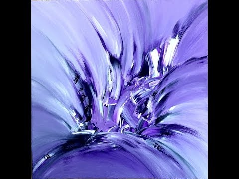 purple diamond, abstract painting, Acrylic, abstrakte Malerei mit Acryl