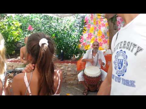 Musiker auf dem Hippy Markt Punta Arabi