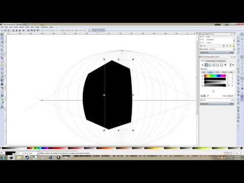 Four Point Perspective Drawing with Inkscape