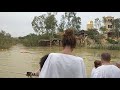 Bree on the Brink at the Baptismal site of Jesus in the River Jordan