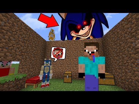 Noob Vs Creepypasta House of Sonic.EXE - Minecraft Troll + Roleplay