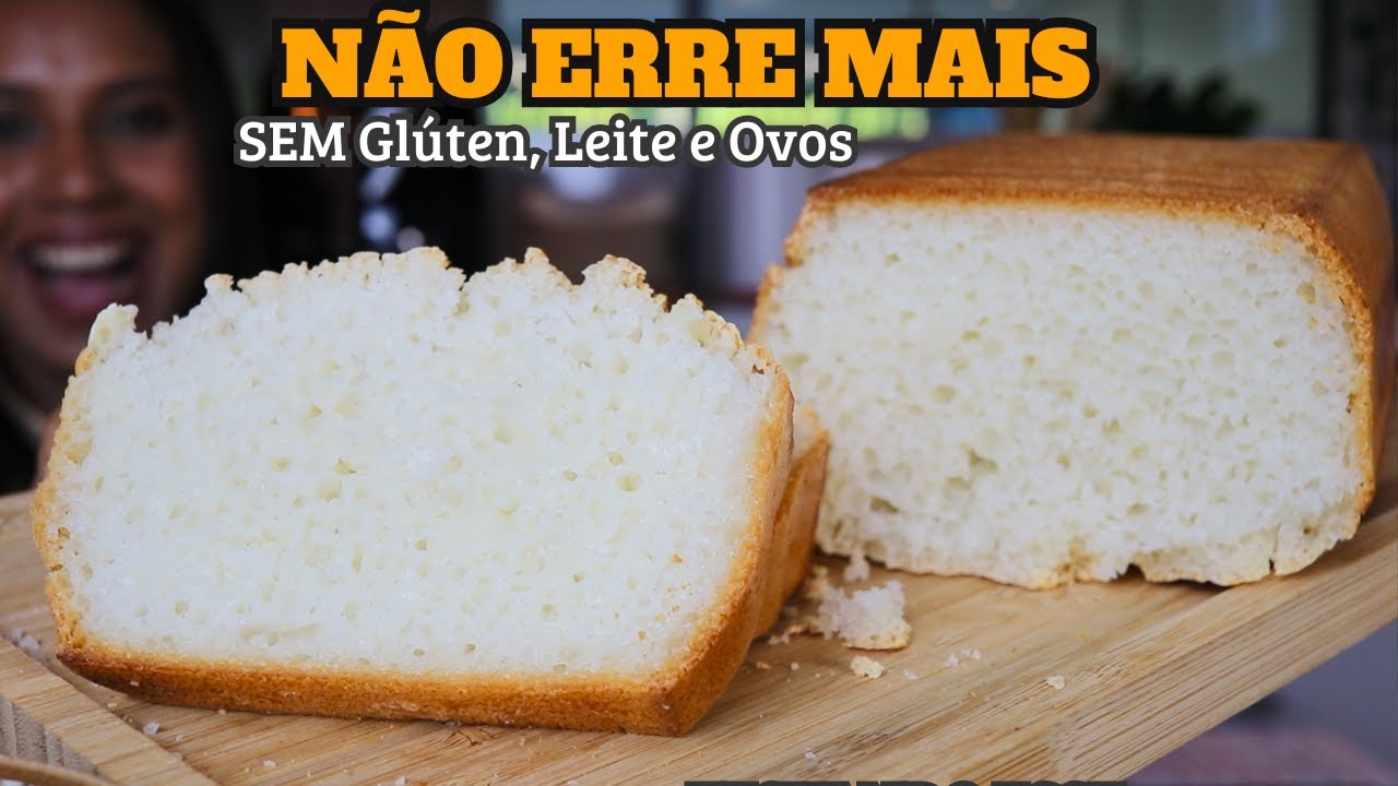Segredo Revelado do PÃO DE ARROZ CRU feito com FERMENTO SECO Fácil e SEM GLÚTEN