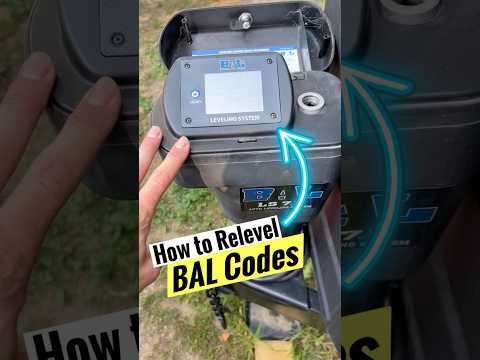 How to Recalibrate BAL Leveling System - Codes Needed
