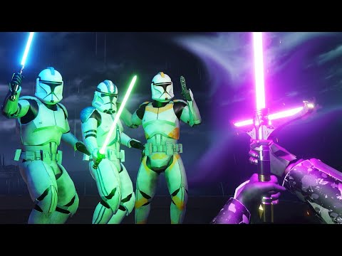 Fighting an ENTIRE CLONE LEGION in VR