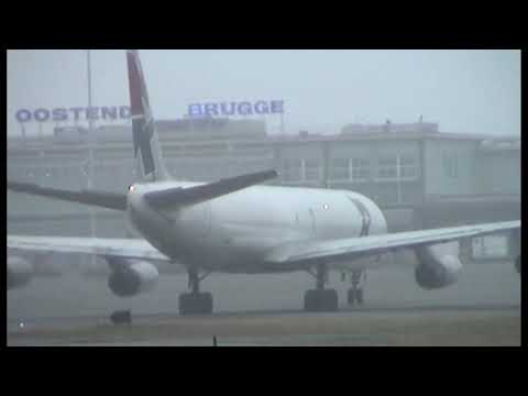 Douglas DC-8-63 and 62 arrival Ostend Airport  2005