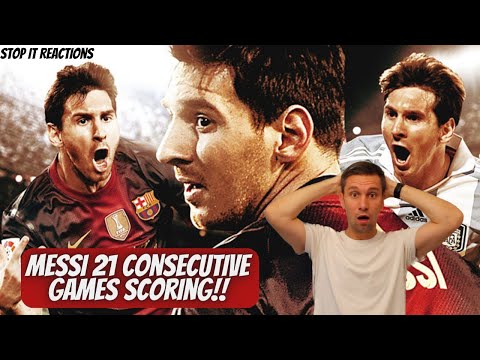 INCREDIBLE! American Reacting to Messi Scoring in 21 Consecutive Games