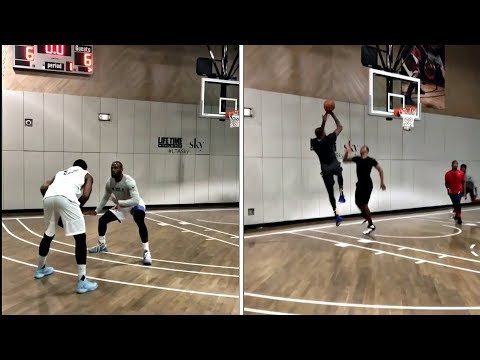 LeBron James Vs Kevin Durant in a PICK UP GAME In NEW YORK CITY