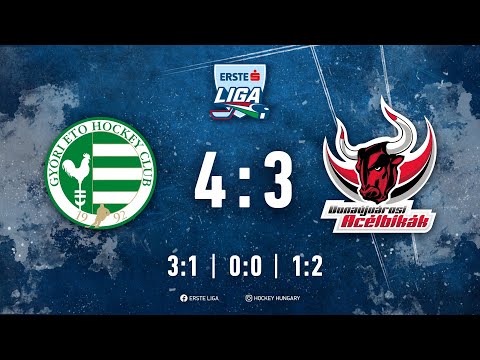 Gólösszefoglaló - EL 153 - UNI Győr ETO HC - Dunaújvárosi Acélbikák 4:3 20220102