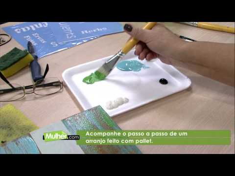 Pallete com Vaso de Suculentas por Cléo Squarizzi - 05/05/2017 - Mulher.com - P1/2