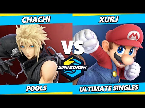 Wavedash 2023 - Chachi (Cloud) Vs. Xurj (Mario) Smash Ultimate - SSBU