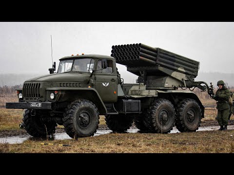 BM-21 Grad - Russian 122 mm multiple rocket launcher