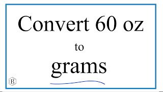 Convert 60 oz to g (sixty ounces to grams)