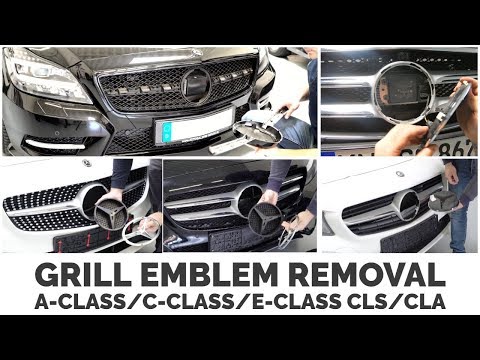 Mercedes Benz Grill Emblem Removal A-Class, C-Class, E-Class, CLS, CLA