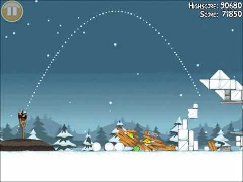 Official Angry Birds Seasons Walkthrough Season's Greedings 1-18