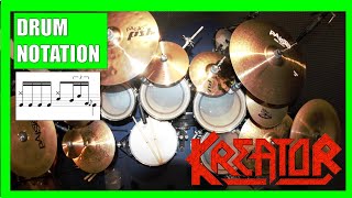 KREATOR - Hate Uber Alles + Drumming with sheet/transcriptions/tabs/notation/score