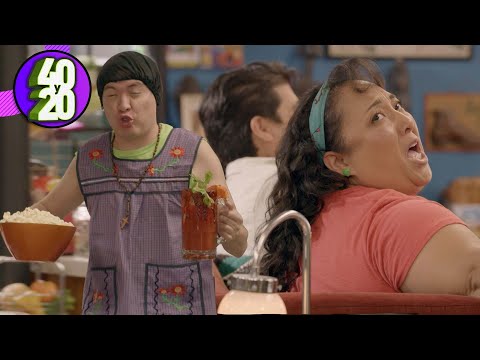 ¡Brayan paga su apuesta como sirviente de la Toña! | 40 y 20 | C3 3/4 T10 | Distrito Comedia