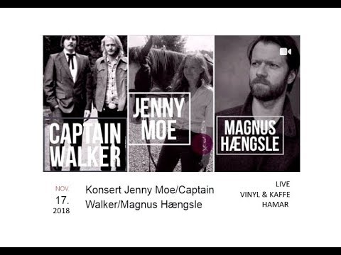 Jenny Moe, Captain Walker, Magnus Hængsle Live @ Vinyl & Kaffe Hamar 17th Nov 2018