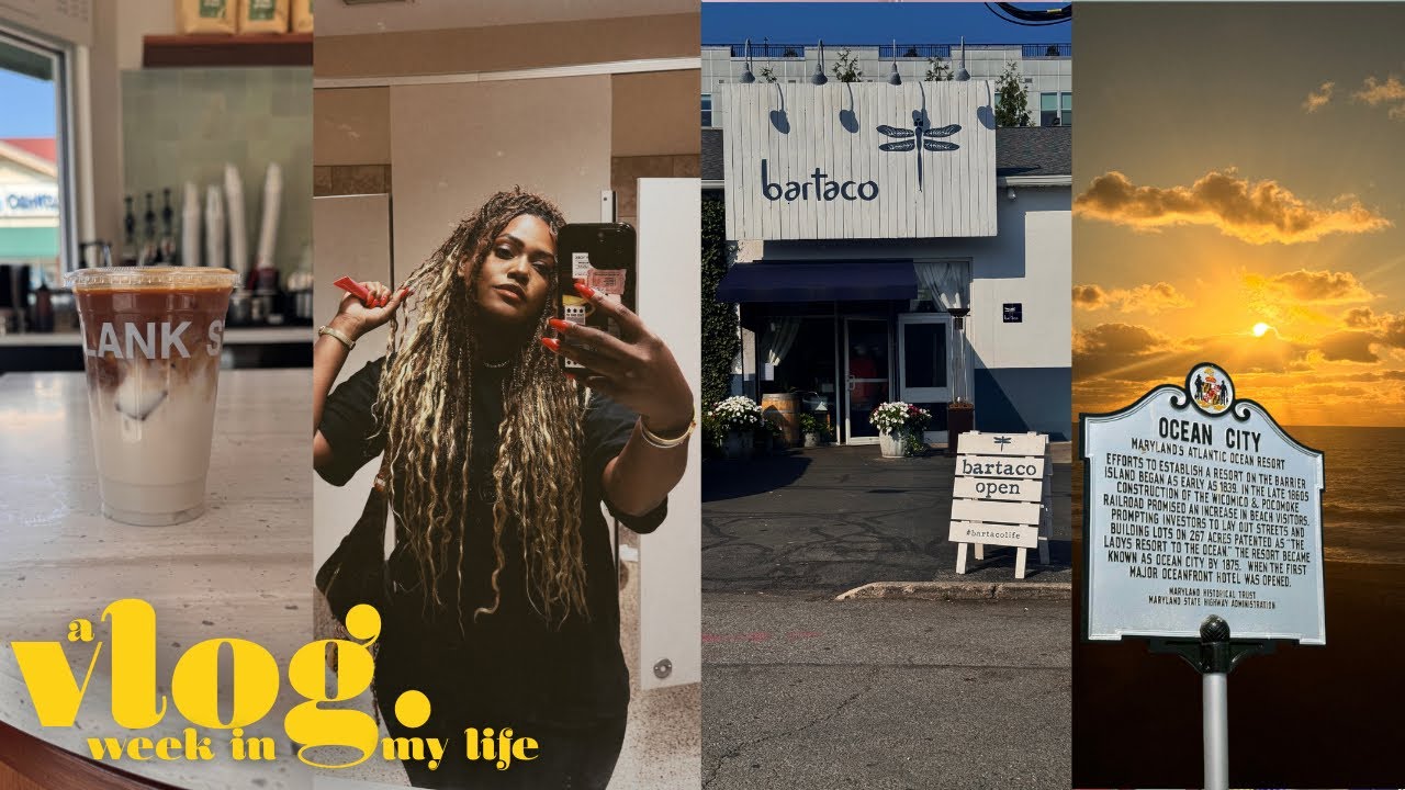 weekly vlog ☀️ ocean city, lunch date at bar taco, ralph lauren shopping, running errands + more