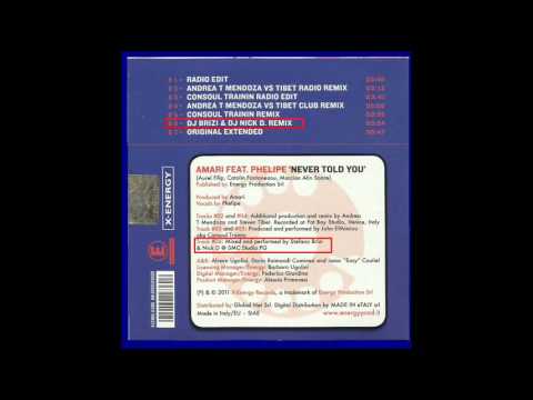 Amari ft. Phelipe - Never Told You (Dj Brizi vs. Dj Nick D. ext. rmx vers. 2)