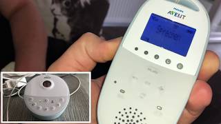 Philips Avent Babyphone DECT - Kinder Überwachung inkl. Sternenhimmel Projektor Bedienungsanleitung