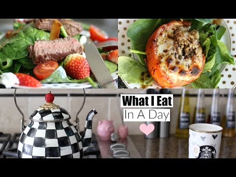 What I Eat In A Day 2016 Healthy Lunch & Dinner Ideas MissLizHeart Video