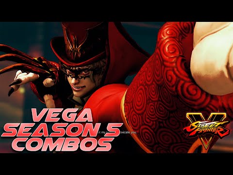 SFV | VEGA SEASON 5 CLAW COMBOS | BEGINNER'S TO PRE-ADVANCE ▰ STREET FIGHTER 5/V CHAMPION EDITION
