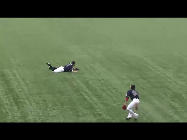 【8回裏】 ピンチを救うビッグプレー!! バファローズ・駿太のダイビングキャッチ!! 2016/4/24 M-Bs