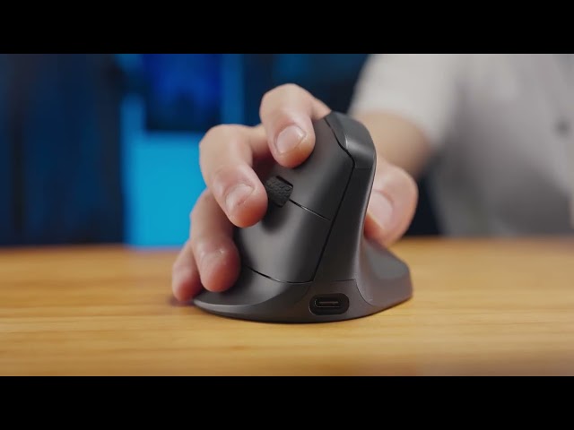 Ratón Keychron M5 Inalámbrico Vertical 30000 DPI PixArt 3950 Blanco Scroll Lateral video