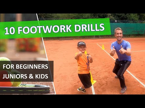 10 Tennis Footwork Drills For Juniors & Beginners (4K)