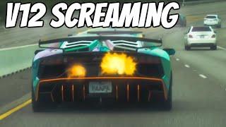 Full-Throttle Chaos! Behind a Fire Breathing SVJ in a GTR!