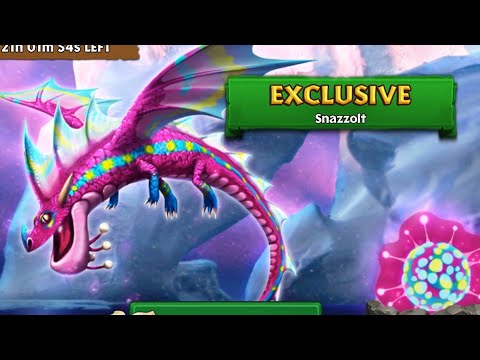 SNAZZOLT Max Level 150 Titan Mode - New Exclusive Shockjaw - Dragons:Rise of Berk