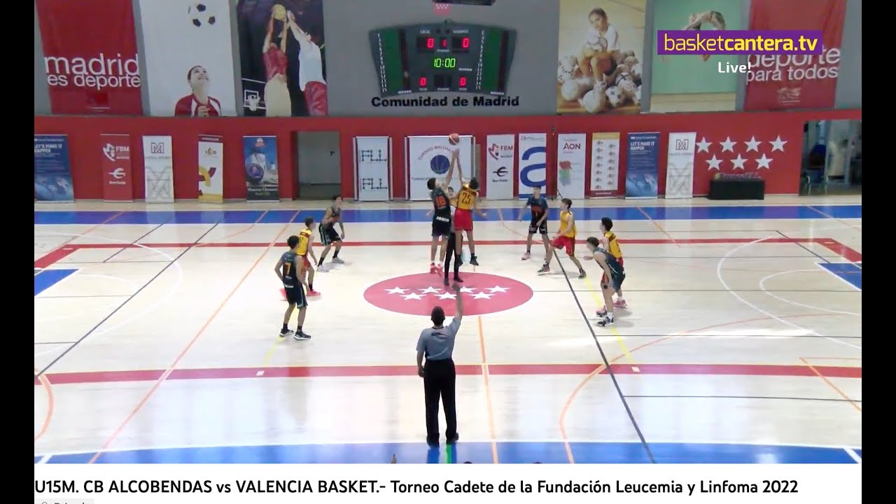 U15M. CB ALCOBENDAS vs VALENCIA BASKET.- Torneo Cadete de la Fundación Leucemia  y Linfoma 2022