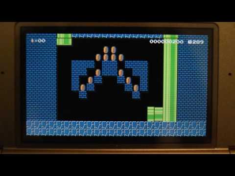 Nintendo Super Mario Maker 3ds Medal Challenge World 3-3 Walkthrough Gameplay part a