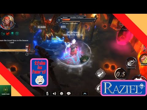 Raziel dungeon Arena |Demon land tier 2 | floor 25 | this is hard |
