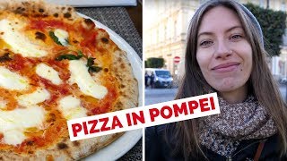 Authentic Italian Pizza in Italy eating at Alleria Pizzeria in Pompei, Naples