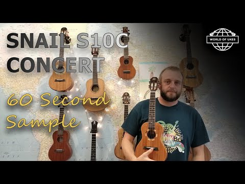 Sixty Second Sound Samples - Snail S10C Concert Ukulele