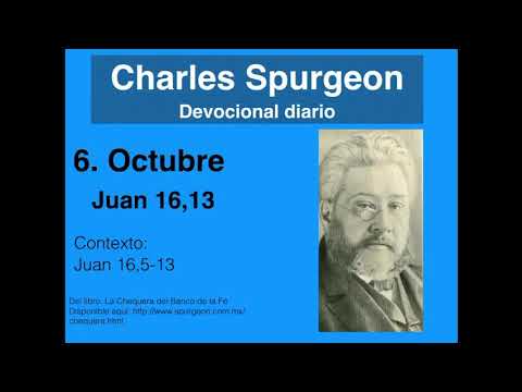 Juan 16,13. Devocional de hoy. Spurgeon en español.
