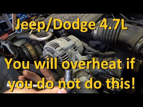 How to Bleed a  Radiator - Jeep/Dodge 4.7L