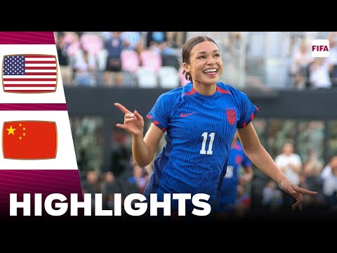 United States vs China | Highlights | Women's International Friendly 02-12-2023
