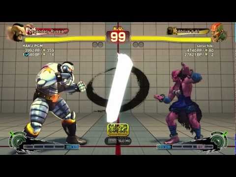 HAKU PGM (Zangief) vs saruciki (Dhalsim) AE 2012 Ranked Match on PC