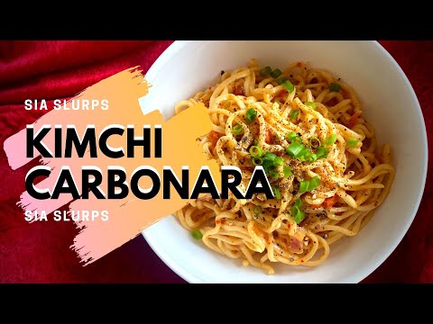 How to make KIMCHI CARBONARA!