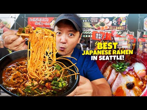24 Hours Eating at Seattle’s BEST Ramen Shops! 🍜 ULTIMATE Noodle Tour!