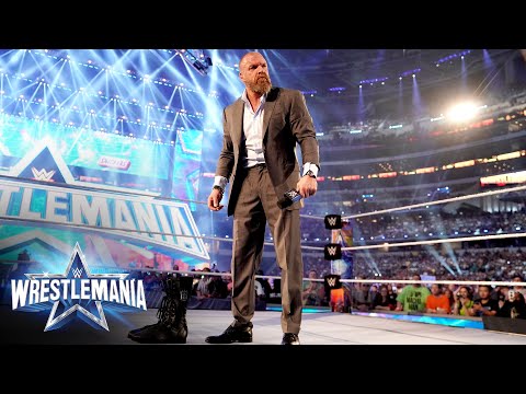 Triple H leaves his boots in the ring: WrestleMania 38 (WWE Network Exclusive)