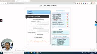 Reset Password PSU Mail