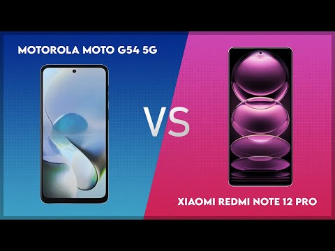 Motorola Moto G54 5G vs Xiaomi Redmi Note 12 Pro Technical Comparison